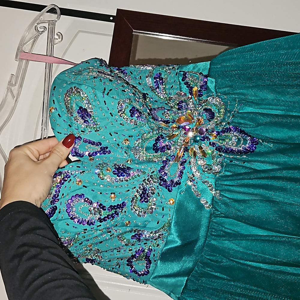 Beautiful sequined homecoming dress